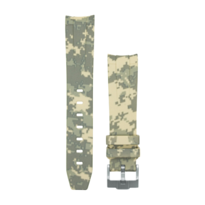 Camo Rubber black buckle Watch strap for Omega X Swatch Speedmaster MoonSwatch