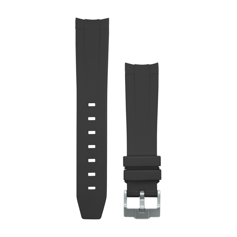 Black Rubber black buckle Watch strap for Omega X Swatch Speedmaster MoonSwatch