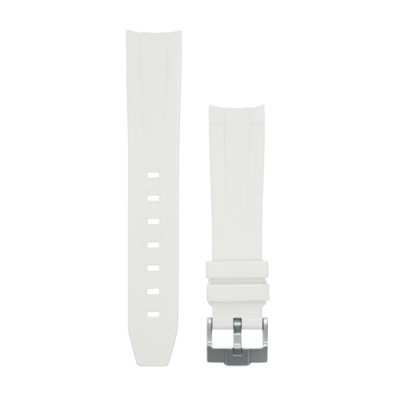 White Rubber Watch strap for Omega X Swatch Speedmaster MoonSwatch