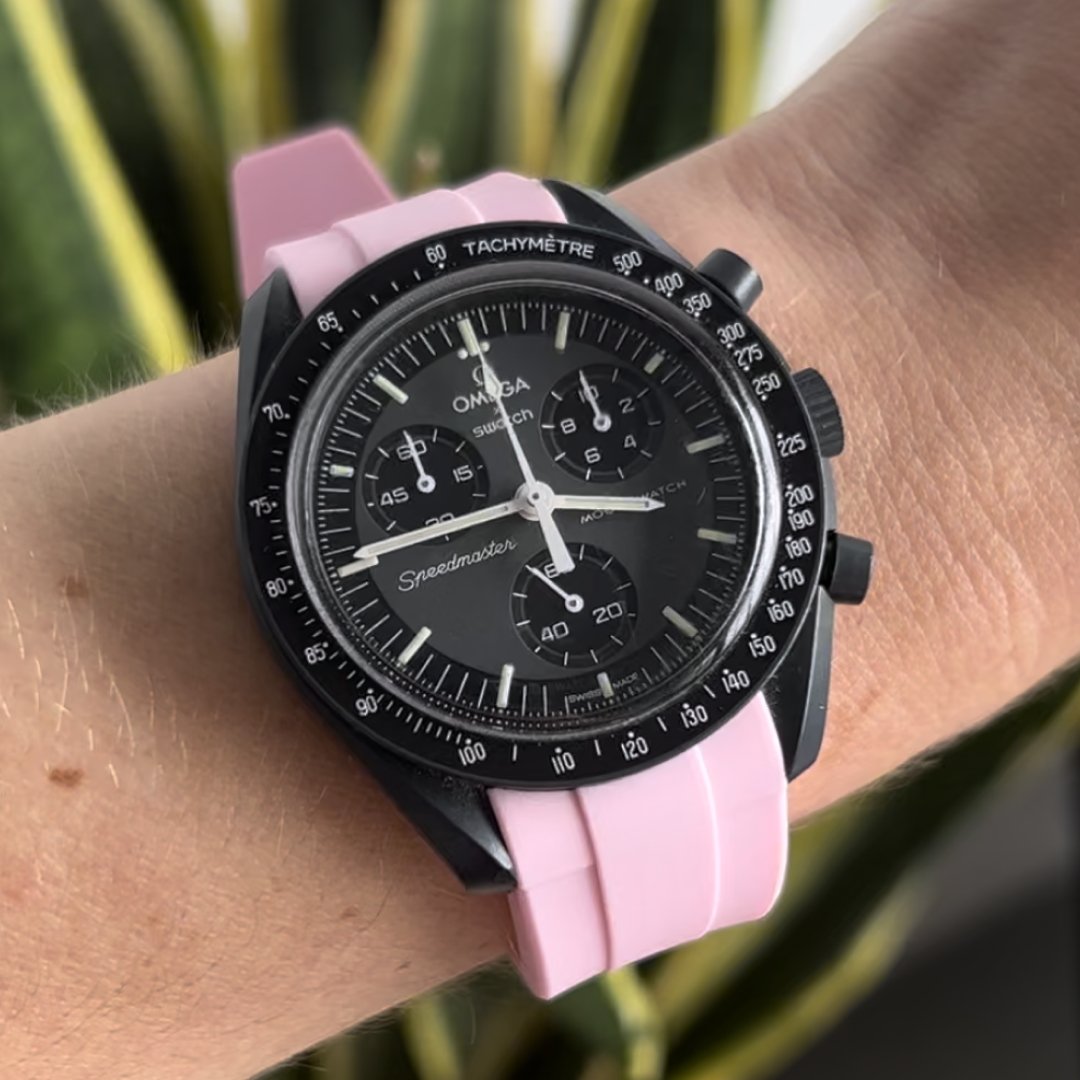 Pink Omega x Swatch MoonSwatch Strap - The Strap Brothers