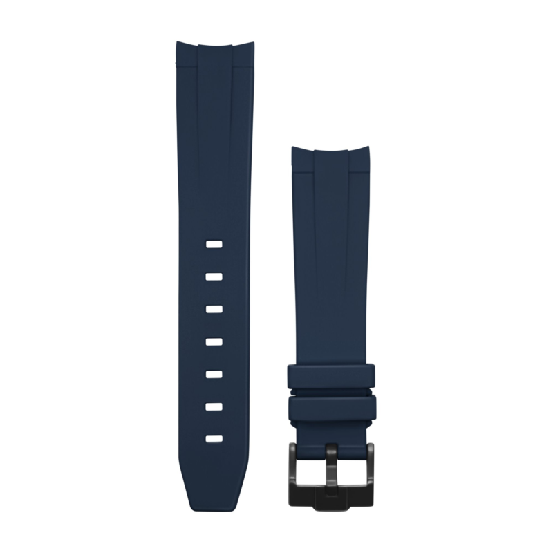 Blauw zwart gesp gestreept Rubber zwart gesp horlogebandje voor Omega X Swatch Speedmaster MoonSwatch