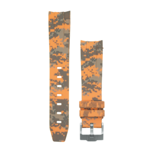Orange mosaic Rubber Watch strap for Omega X Swatch Speedmaster MoonSwatch