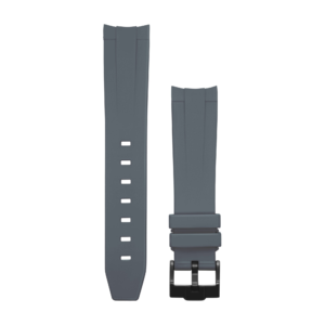 Gray Rubber black buckle Watch strap for Omega X Swatch Speedmaster MoonSwatch