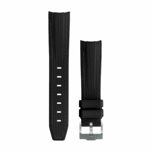 Black Rubber Watch strap for Omega X Swatch Speedmaster MoonSwatch