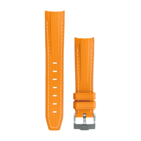 Tailor fit orange moonswatch strap